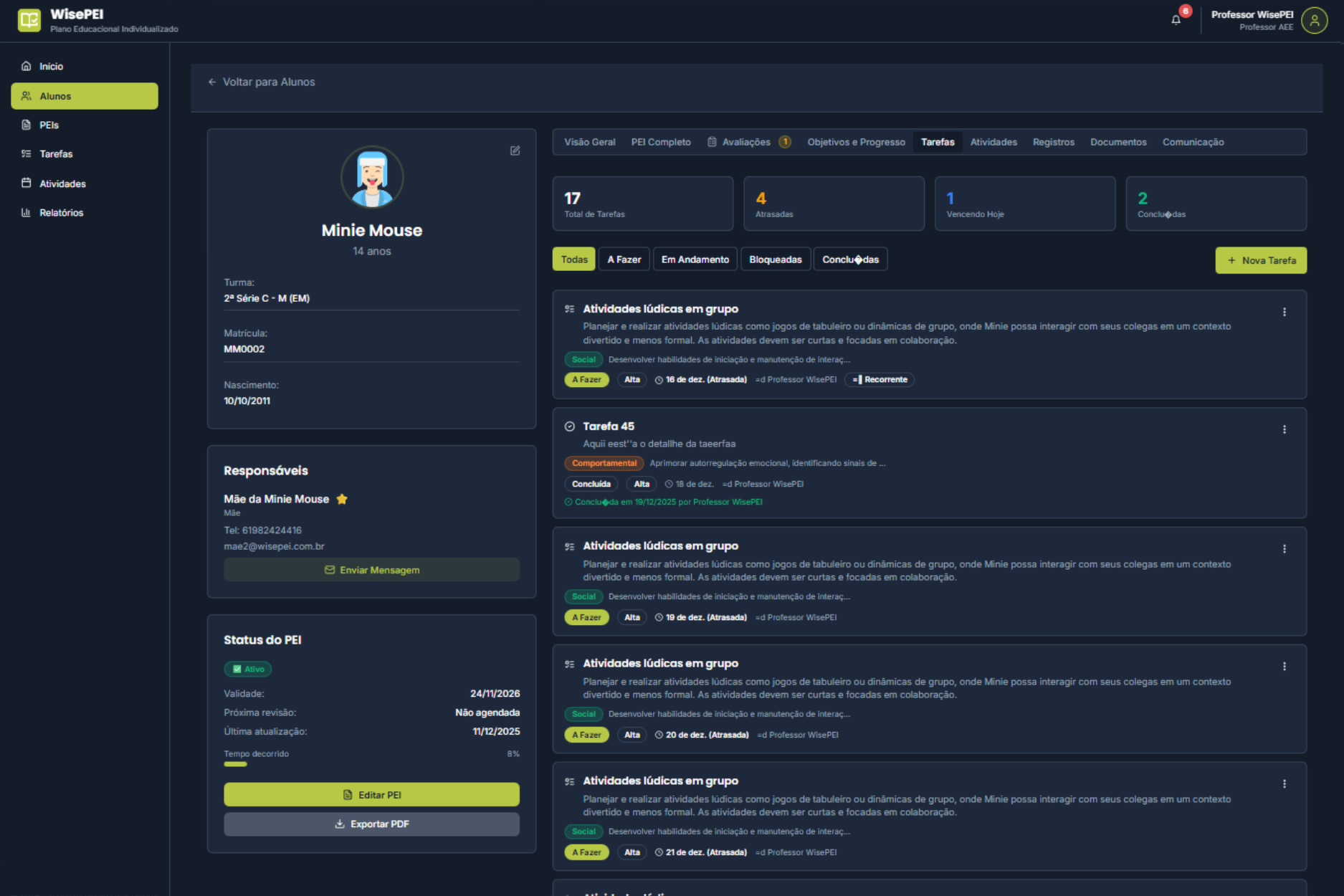 Execução Tarefas 1